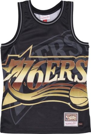 Mitchell & Ness NBA Big Face Tank Top - Heren - Fitness - Zwart - S - Polyester - Fitness