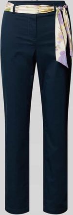 Christian Berg Slim Fit Chino mit Viskose-Anteil in Dunkelblau, Gr&ouml;&szlig;e 38