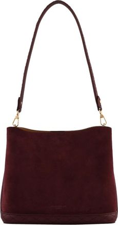 Pourchet Manhattan Daim - Dames - Schoudertassen - Rood - ONE Size - Leer - Tassen