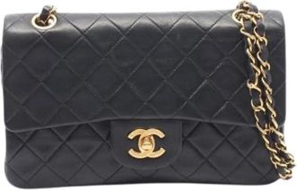 Chanel Pre-owned Vintage Schoudertas - Dames - Vintage Schoudertas - Zwart - ONE Size - Leer - Vintage