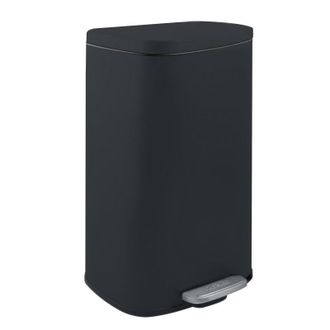 Spirella Spirella - Papelera De Cocina Con Pedal Acero Akira 30l Negro Mate