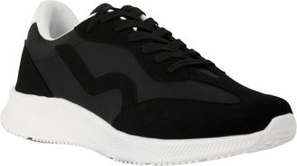 Regatta Mens Marine Retro Lace Up Trainers, Breathable with Underfoot Cushioning & Padded Foam Tongue - Perfect for Outdoors, Walking and Everyday Wear Black