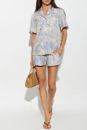 Off-white Shirt With Pockets, Womens, Light Blue