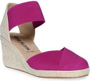 Anne Klein Zoey Wedge Sandal in Fuschia at Nordstrom Rack, Size 6.5