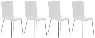 Clp Clp - Set 4 Sedie Visitatore Pepe Bianco