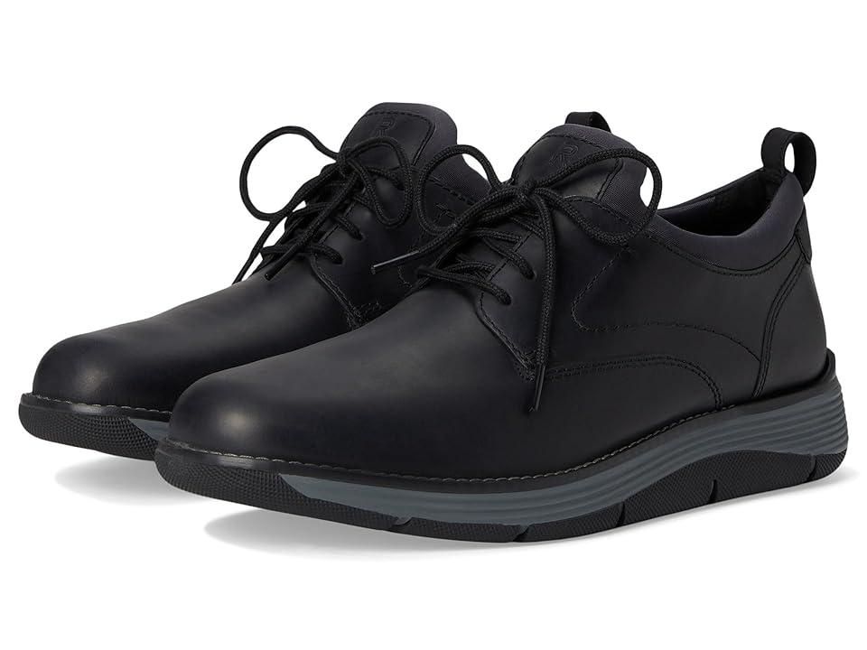 Rockport Black Leather Lace-Up Derby with Contrast Welt Rockport Black Leather Lace Up Dress Casual Oxfords Derby  main image 4