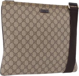 Gucci Pre-owned Vintage GG Canvas Schoudertas - Dames - Vintage Schoudertas - Bruin - ONE Size - Leer - Vintage