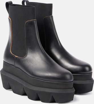 sacai Leather Chelsea boots