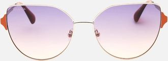 Max & Co. Womens Max & Co Gold Frame Gradient Violet Sunglasses - Size: ONE size