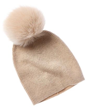 Sofiacashmere sofiacashmere Lurex Rib Cashmere Hat