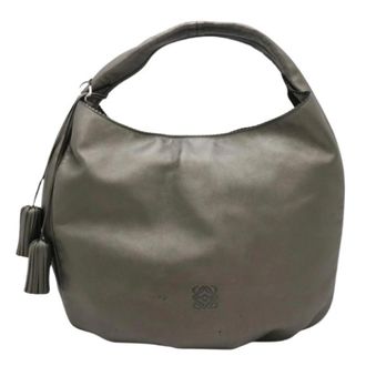 Loewe Pre-owned Schoudertas - Dames - Vintage Schoudertas - Grijs - ONE Size - Leer - Vintage