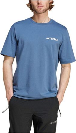 adidas Terrex Back Graphic T-Shirt Asia Sizing Blue IW2722