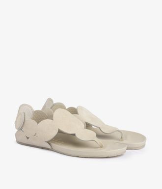 Pedro Garcia Flat anatomical sandal in white suede| Jamee | Spring Summer 26 | PEDRO GARCIA