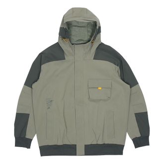 adidas Th Jkt South Colorblock Windproof Casual Fleece Lined Hooded Jacket Green GR6953