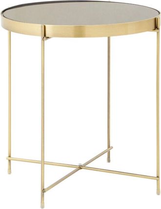 Premier Housewares Allure Black Mirror Low Side Table