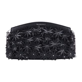 Michael Kors Clutches, female, Black, Size: ONE SIZE Small Dome Chain Clutch