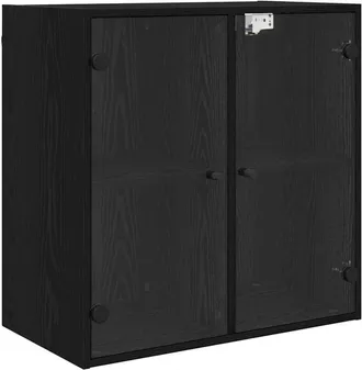 vidaXL Wall Cabinet Black Oak 68 x 37 x 68.5 cm Engineered Wood vidaXL