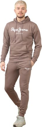 Pepe Jeans London Londen Heren Trainingspak Set in Mokka