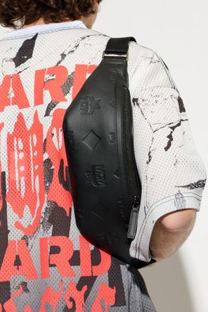 MCM Medium Fursten Dog Carrier Bag, Mens, Black