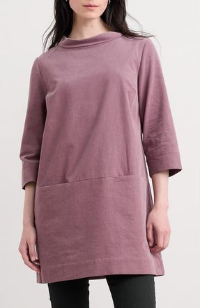 Seasalt Cornwall Sail by the Stars Organic Cotton Corduroy Tunic in Elderberry at Nordstrom, Size 12 Us