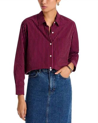 Rails Elsa Stripe Shirt In Mulberry
