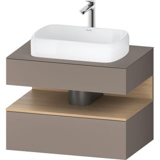 Duravit Duravit - Qatego Consola Mueble Bajo Lavabo, 1 Extra&iacute;ble, 1 Caj&oacute;n