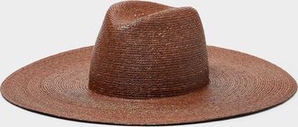 Simons Womens Supple Italian straw minimalist Panama hat Exclusive collection from Italy