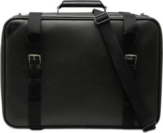 Louis Vuitton Pre-owned Satellite Luggage - Dames - Vintage Weekendtas - Zwart - ONE Size - Leer - Vintage