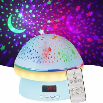 OEM Control Remoto Y Temporizador, Dise&ntilde;o De Cielo Estrellado, Proyector De Estrellas Giratorio, Luz Nocturna, 16 Proyectores De Colores, L&aacute;mpara De Mesit