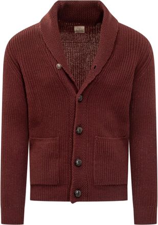 Rakk&igrave; Cardigan in lana - Marrone