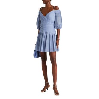Zimmermann Abito Corto Pliss&eacute; - - Dresses - Donna - Blu - S