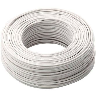 Trade Shop Trade Shop - Cavo Bianco 100 Mt Isolato Unipolare 1 X 1,5 M2 Antifiamma Materiale Elettrico