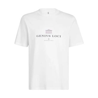 Brunello Cucinelli Genivs Loci T Shirt - male - Brunello Cucinelli - T-Shirts - White - XL - Tops
