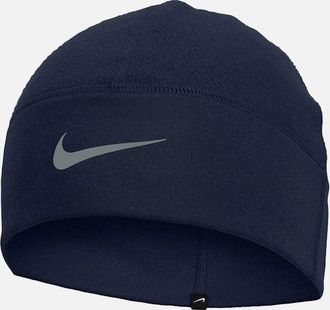 Nike Therma Fit Swoosh Fleece Beanie - Navy - Size: ONE size