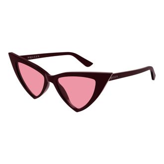 Alexander McQueen Alexander McQueen, Sunglasses, female, Pink, Size: 52 MM Cat-eye Sunglasses