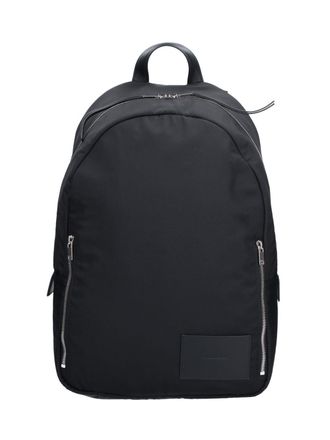 Jil Sander Black Urban Double Zip Fabric Backpack