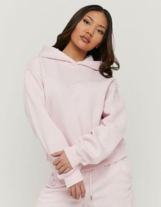 Tally Weijl Kapuzensweatshirt TALLY WEIJL SSWCOJHIMO, Damen, Gr. XS, parfait pink, Sweatware, Obermaterial: 65% Baumwolle, 35% Polyester, l&auml;ssig geschnitten norma
