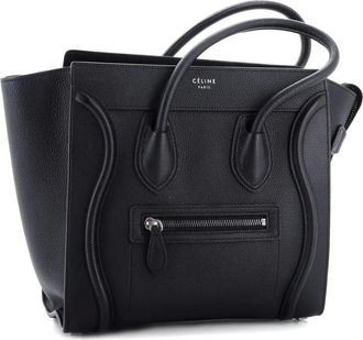 Celine Luggage Bag kleine leren shopper - Zwart