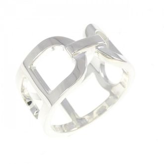 Herm&egrave;s Silver Silver 925 Band Ring (Pre-Owned)