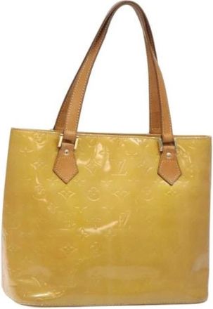 Louis Vuitton Tweedehands leren Louis Vuitton tassen - Dames - Vintage Shopper - Geel - ONE Size - Leer - Vintage