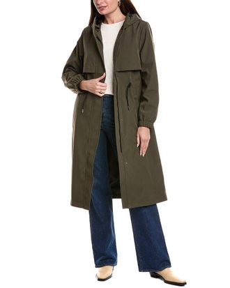 Elie Tahari Amelia Long Raincoat