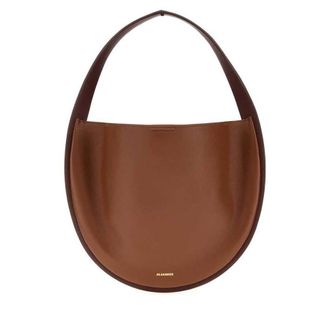 Jil Sander Caramel Leather Pivot Shoulder Bag Grape Borse A Mano