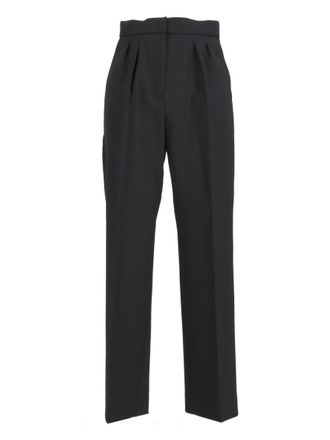 パンツ Max Mara Turbigo Trousers In Mohair Wool And Silk Straight-cut wool, mohair and silk trousers, beige