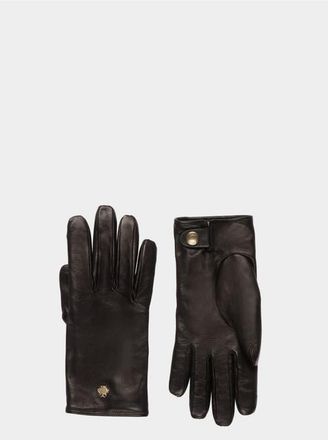 Bally Gloves With a Bally Crest Logo in Black at Nordstrom, Size 7