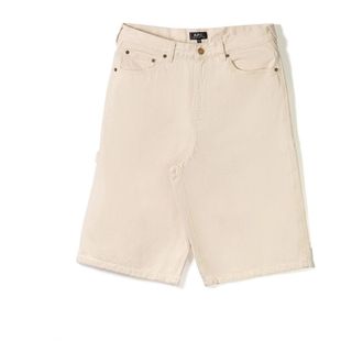 A.P.C. Westland Shorts - male - A.P.C. - Denim Shorts - White - L - Shorts