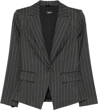 Marella Blazer monopetto gessato Farnese - Grigio