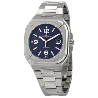 Bell & Ross BR 05 Blue Steel Automatic Blue Dial Mens Watch BR05A-BLU-ST/SST
