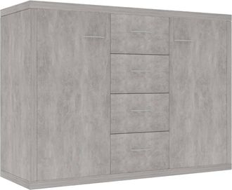 vidaXL Aparador De Madera Contrachapada Gris Hormig&oacute;n 88x30x65 Cm Vidaxl