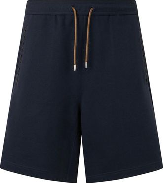 Fendi Korte Broeken, Heren, Blauw, L, Katoen, Sporty Bermuda