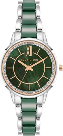 Anne Klein Classic Green Dial Ladies Watch AK/3345GNRT